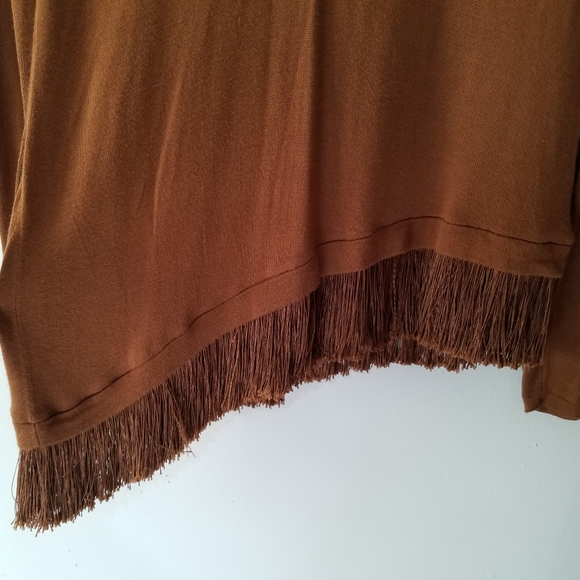 Chicos Fringe A symectral light weight sweater - Picture 3 of 4